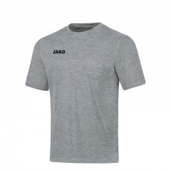 T-Shirt Base hellgrau meliert