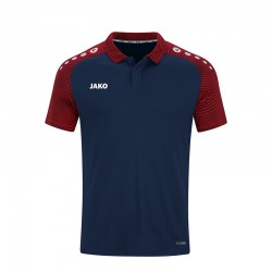 Polo Performance marine/rot